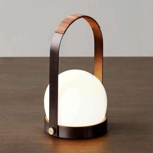 Menu CARRIE Lampion LED - Lampka Przenośna - Szczotkowany Brąz