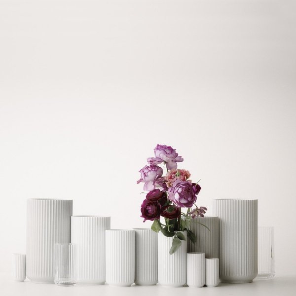 Lyngby Porcelain LYNGBY Wazon do Kwiatów 31 cm Biały