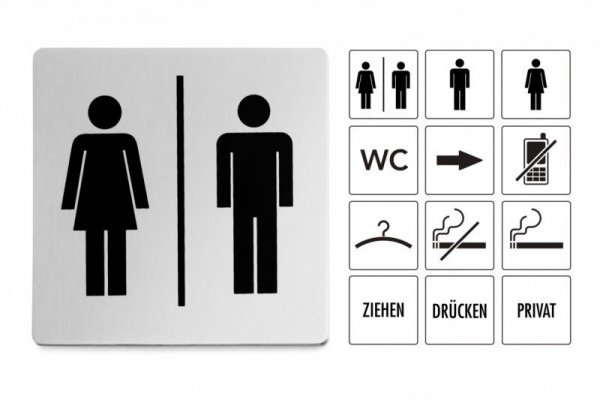 Zack INDICI Tabliczka Informacyjna - Toaleta