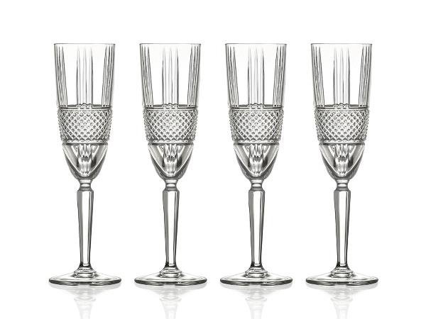 Lyngby Glass BRILLANTE Kryształowe Kieliszki do Szampana 190 ml OUTLET