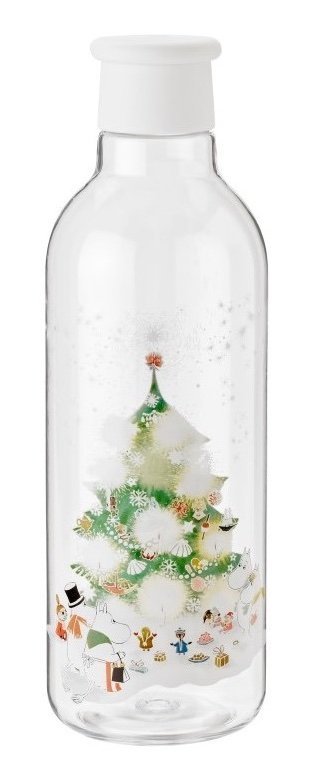 RIG-TIG by Stelton DRINK-IT Butelka do Wody 750 ml MUMINKI Świąteczna Biała