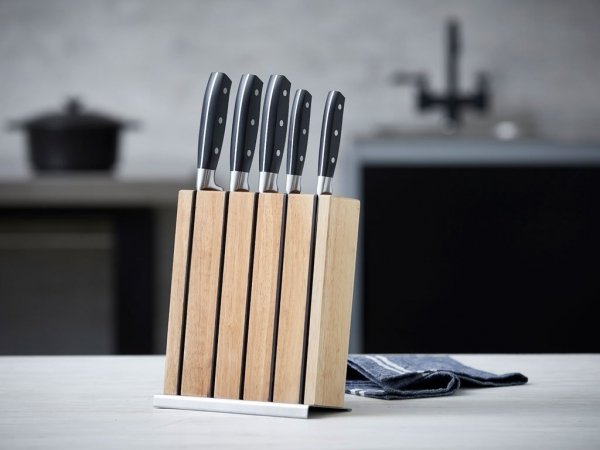 Funktion KITCHEN Zestaw 5 Noży Kuchennych w Drewnianym Bloku