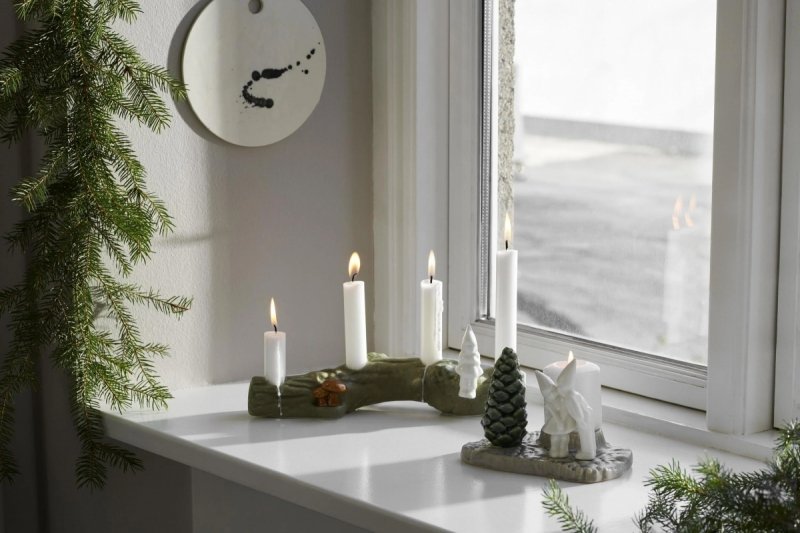 Kähler CHRISTMAS Świąteczny Świecznik Adwentowy z Elfem