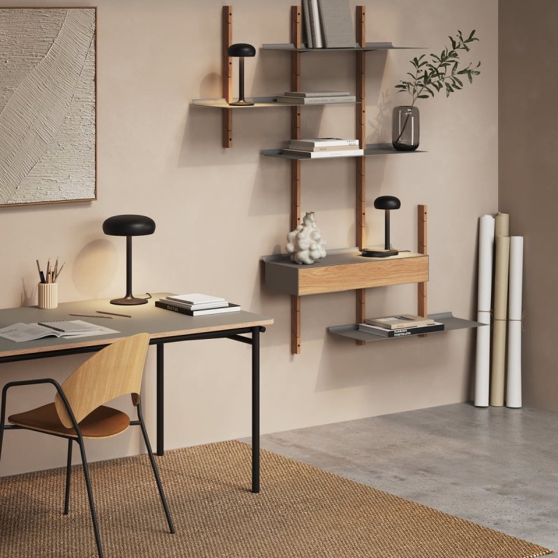 Eva Solo EMENDO Lampa Stołowa z Ładowarką Indukcyjną do Telefonu LED / Ciemnozielona