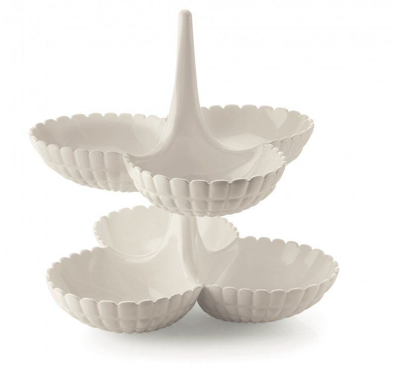 Guzzini TIFFANY Etażerka na Przekąski / Mlecznobiała