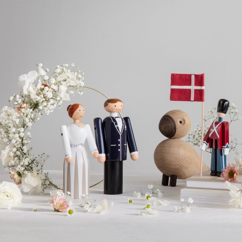 Kay Bojesen GROOM Ślubna Figurka Drewniana 12 cm na Tort Weselny / Pan Młody
