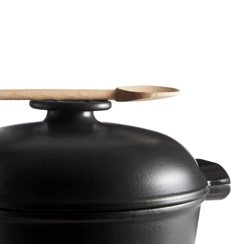 Emile Henry DELIGHT Garnek Ceramiczny 2 l Indukcja Czarny