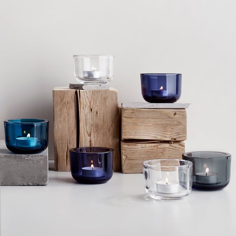 Iittala VALKEA Świecznik Tealight / Czerwony