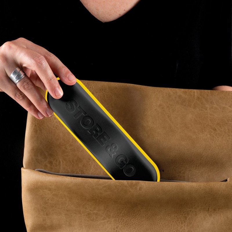 Guzzini STORE GO Sztućce Podróżne w Etui / Żółte
