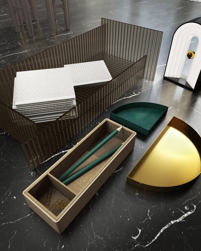 Aytm FLOS Misa Dekoracyjna 50 cm Brązowa