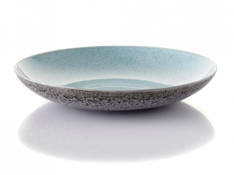 Bitz GREY Patera 40 cm Szara - Niebieski Środek