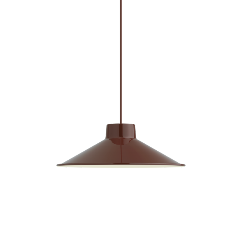 Muuto TOP PEDANT Stalowa Lampa Wisząca 36 cm Ciemnoczerwona