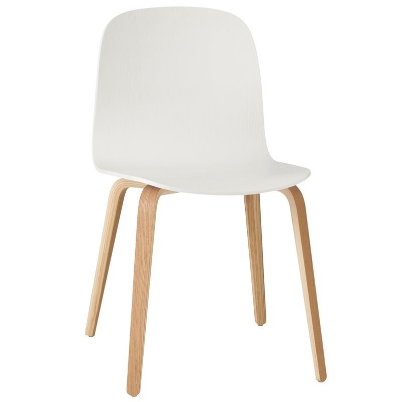 Muuto VISU Krzesło Drewniane - Białe/Naturalne 2 Szt.