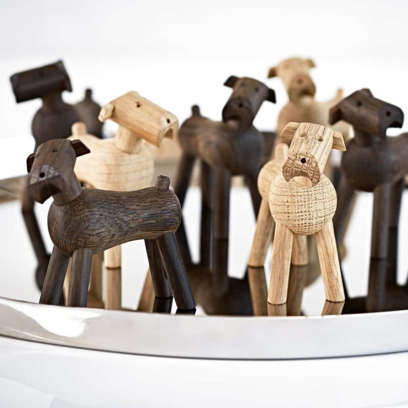 Kay Bojesen TIM Drewniana Figurka - Pies Jasny