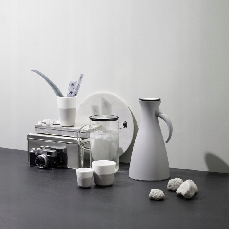 Eva Solo SERVING Termos Stołowy 1 l z Uchwytem / Jasnoszary Matowy