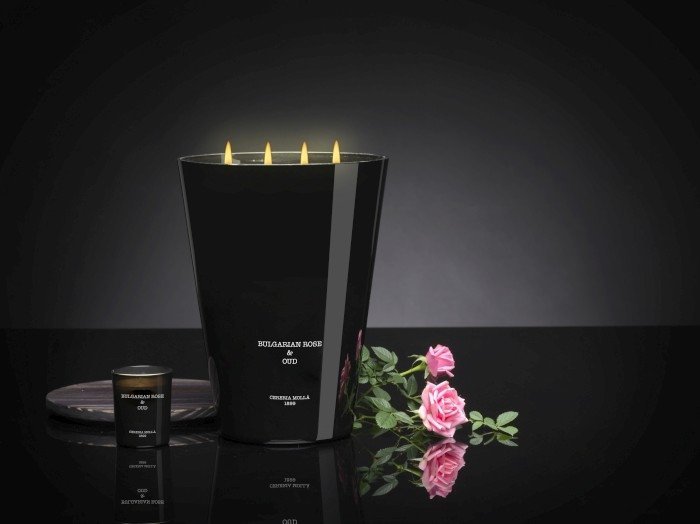 Cereria Molla BOUTIQUE Świeca Zapachowa XXL 3,5 kg Bulgarian Rose and Oud