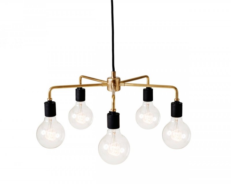 Menu TRIBECA Lampa Wisząca 46 cm - Żyrandol Leonard / Złoty