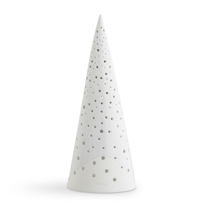 Kähler NOBILI Świecznik Świąteczny Tealight / Choinka 30 cm Biała