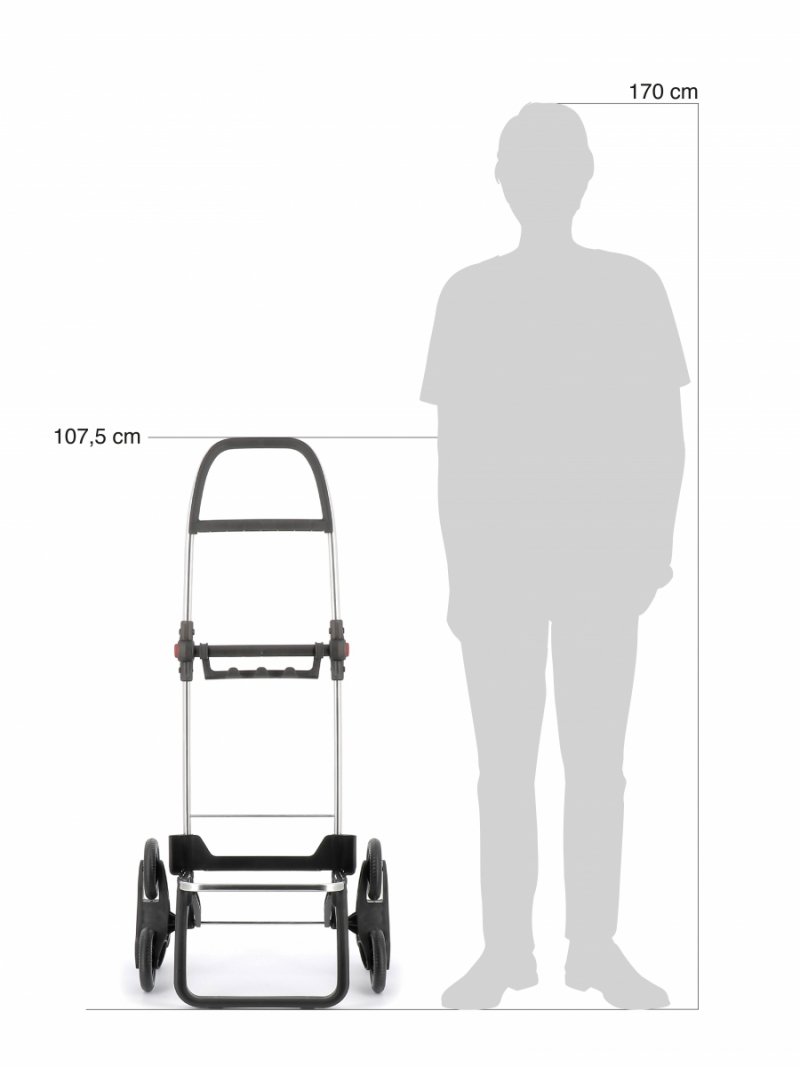 Rolser BIG POLAR 6L Wózek na Kółkach - Torba na Zakupy / Czarny