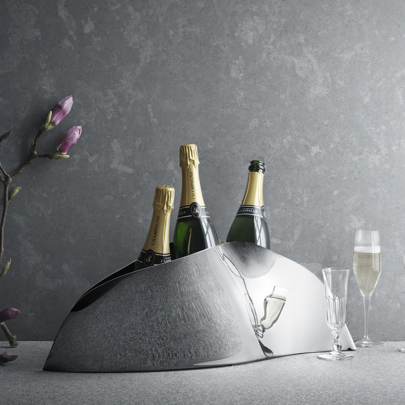 Georg Jensen INDULGENCE Stalowy Duży Kubełek - Cooler do Wina, Szampana