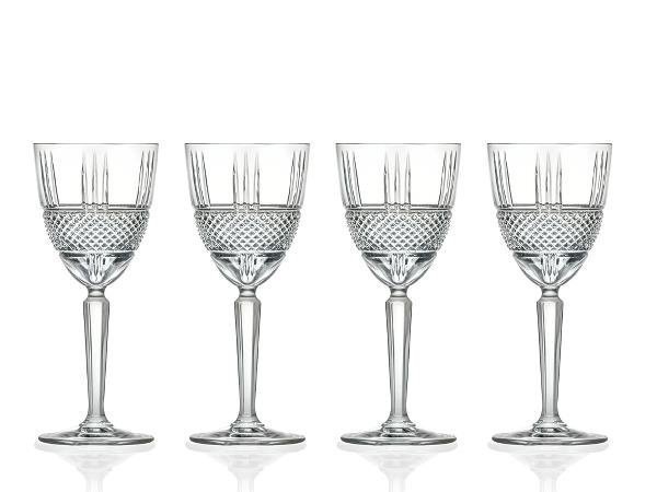 Lyngby Glass BRILLANTE Kryształowe Kieliszki do Czerwonego Wina 290 ml 4 Szt.