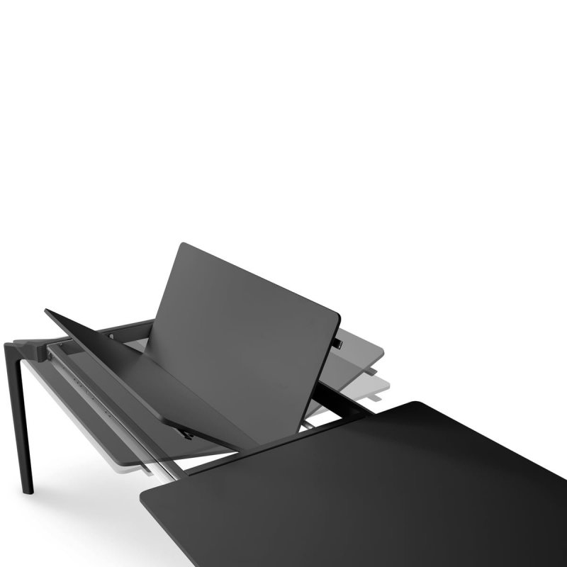 Eva Solo MORE Stół Rozkładany 100 x 220/320 cm Czarny / Blat Czarny Laminat