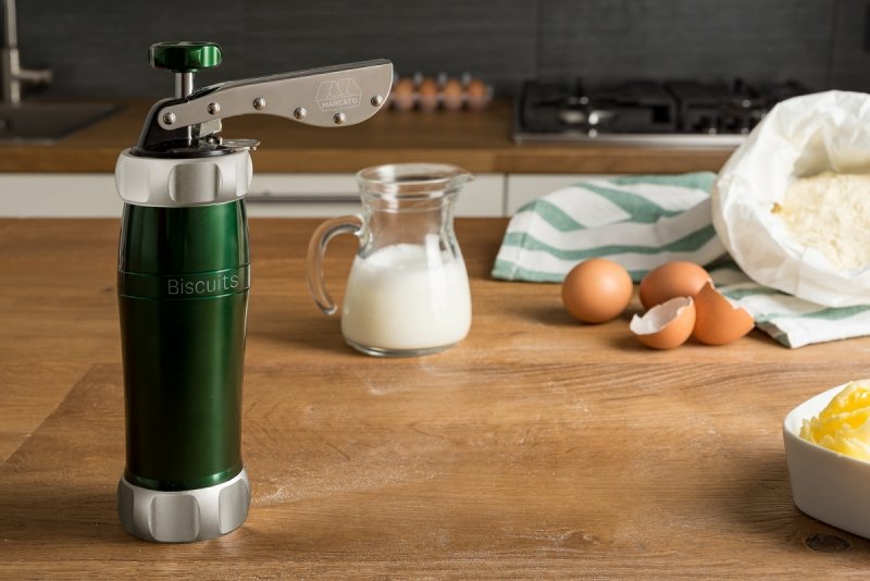 Marcato DESIGN LINE Ręczna Maszynka do Wyciskania Ciastek / Zielona