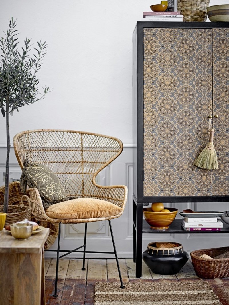 Bloomingville LYNNE Witryna / Czarna