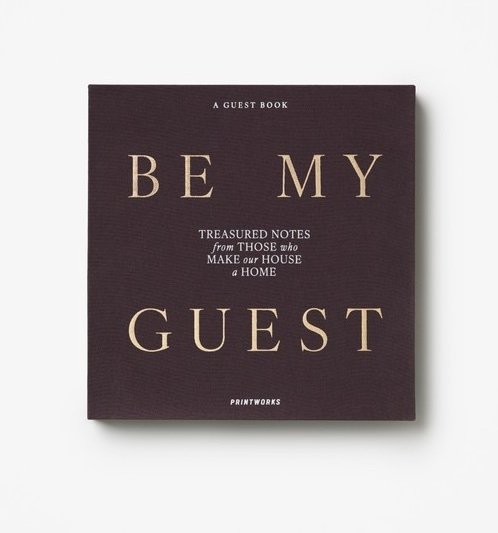 Printworks BOOKS Księga Gości w Półciennej Oprawie / Antracytowa