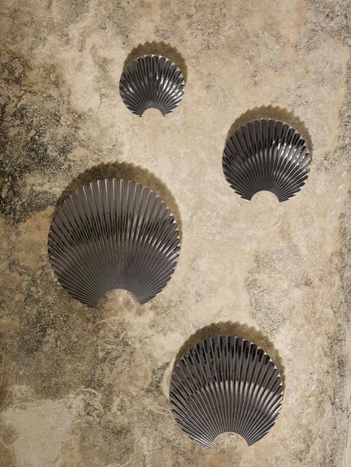 Aytm CONCHA Wieszak Ścienny L Srebrny