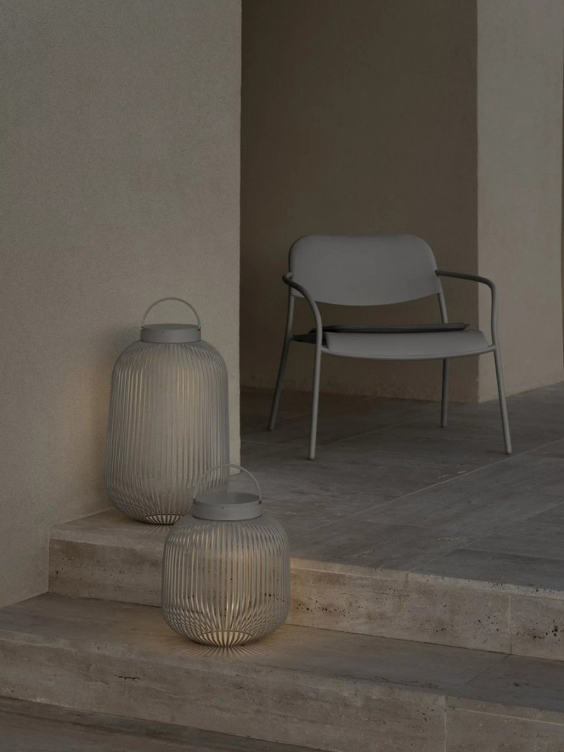 Blomus LITO Przenośna Lampa Zewnętrzna 30,5 cm / Szara Granite Grey