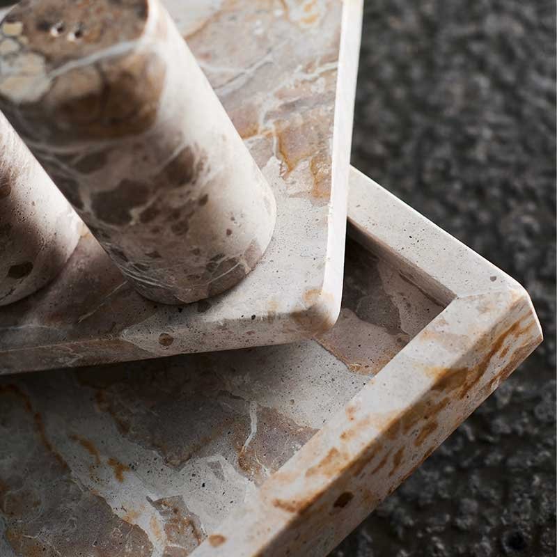 Muubs VITA Marmurowa Deska do Serwowania 39 cm / Beżowa