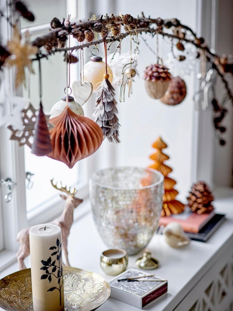 Bloomingville CHRISTMAS TUAN Świąteczne Figurki / Renifery 3 Szt.