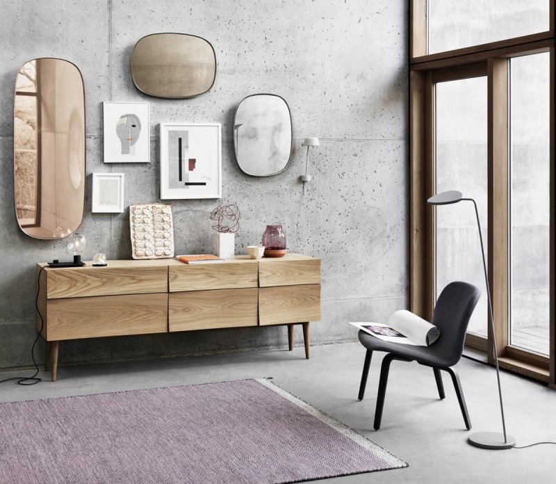 Muuto VISU LOUNGE Fotel Tapicerowany - Tkanina Steelcut Trio 515