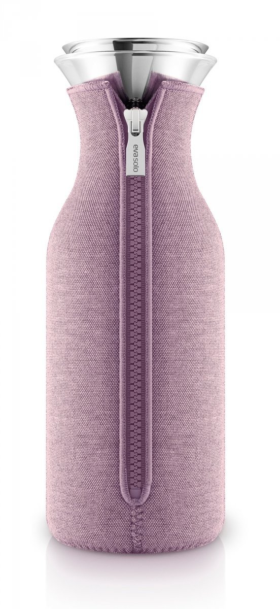 Eva Solo SERVING Karafka Lodówkowa 1,0 l z Pokrowcem - Dzianina Neoprenowa Nordic Rose