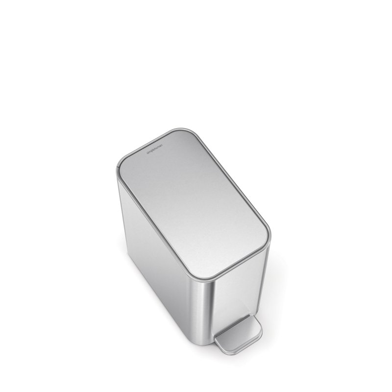 simplehuman SLIM Kosz na Śmieci Pedałowy 5 l / Srebrny Mat