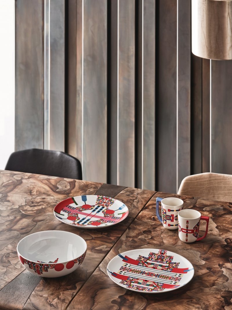 Alessi HOLYHEDRICS Świąteczny Talerz do Serwowania 30 cm  / Wzór 1