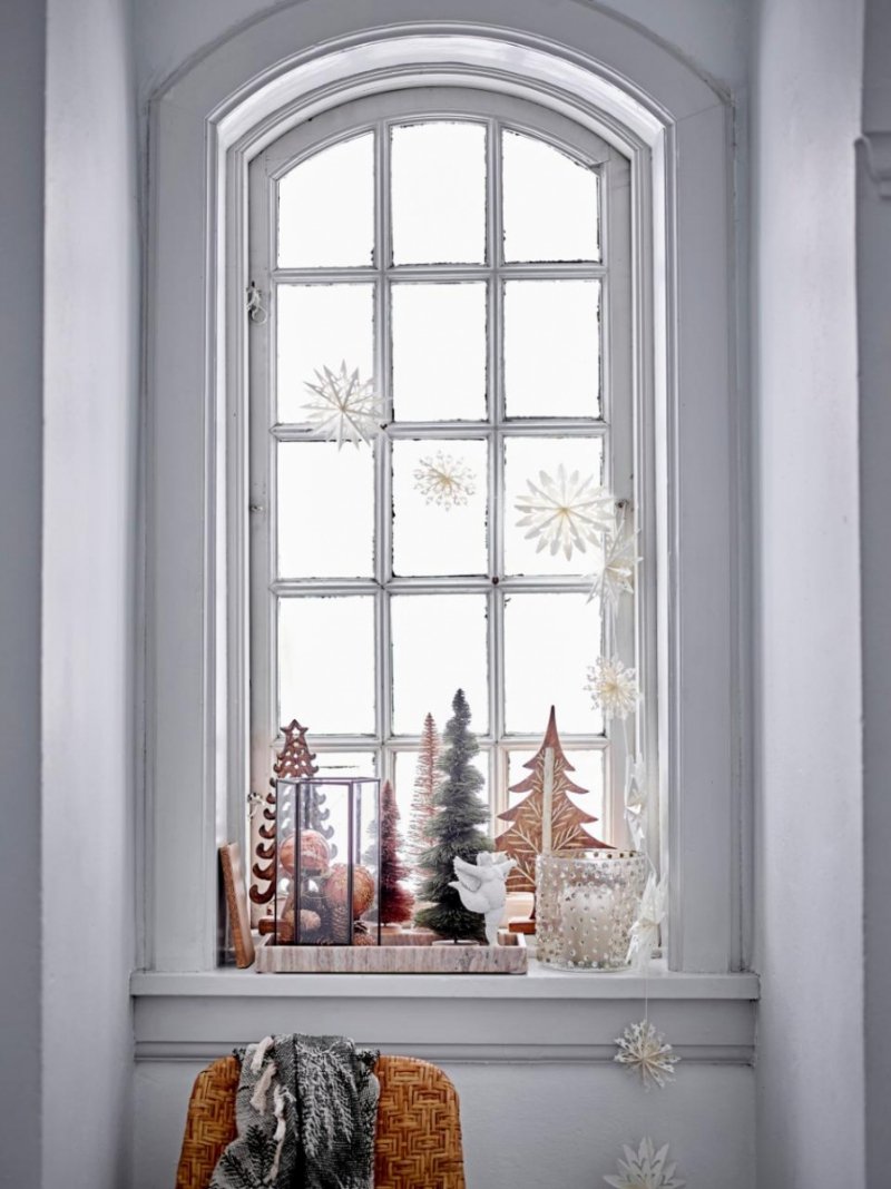 Bloomingville CHRISTMAS KASANDRA Dekoracja Świąteczna / Choinka z Drewna Mango 32 cm