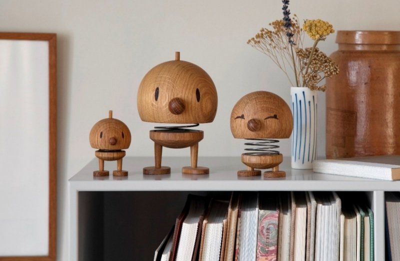 Hoptimist OAK Figurka Optymisty Bumble L - Dąb Naturalny