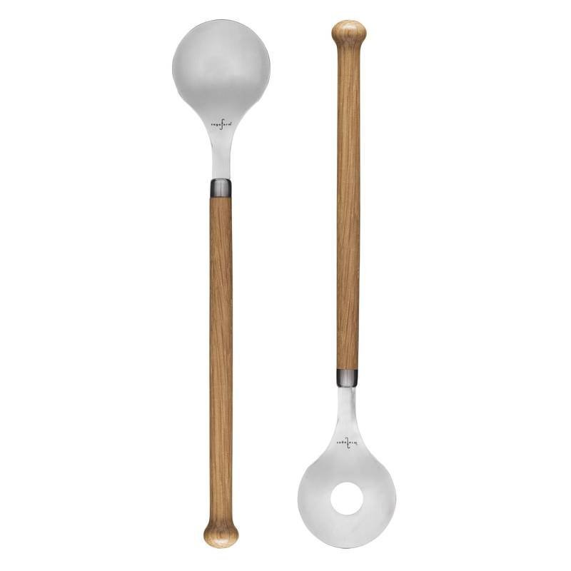 Sagaform OVAL OAK Sztućce do Sałaty