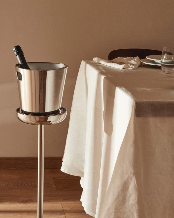 Alessi BOLLY Cooler - Kubełek do Wina lub Szampana / Stalowy