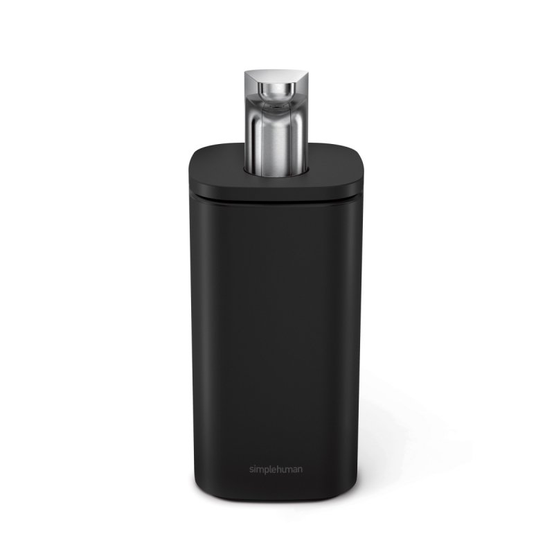Simplehuman STEEL Stalowy Dozownik do Mydła w Płynie 295 ml / Czarny