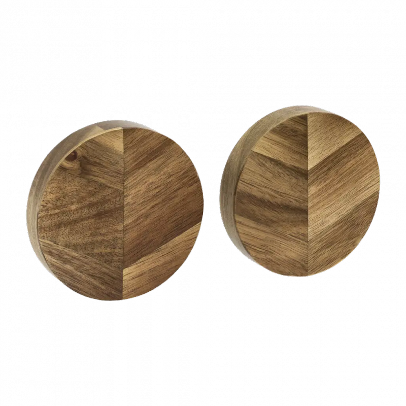 Holm WOODEN Magnetyczny Ścienny Uchwyt na Noże 2 Szt. / Drewno Akacji