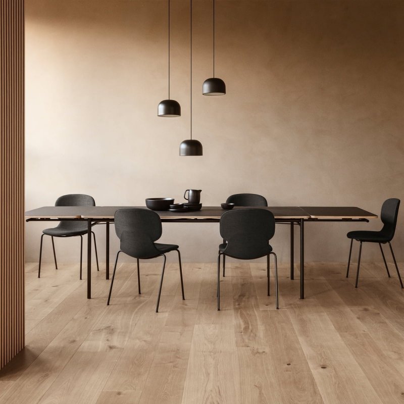 Eva Solo TAFFEL Stół Rozkładany 90 x 200-320 cm Czarny / Blat Pebble