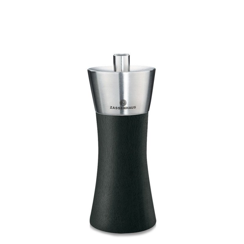  Zassenhaus AUGSBURG Drewniany Młynek do Soli 14 cm Czarny