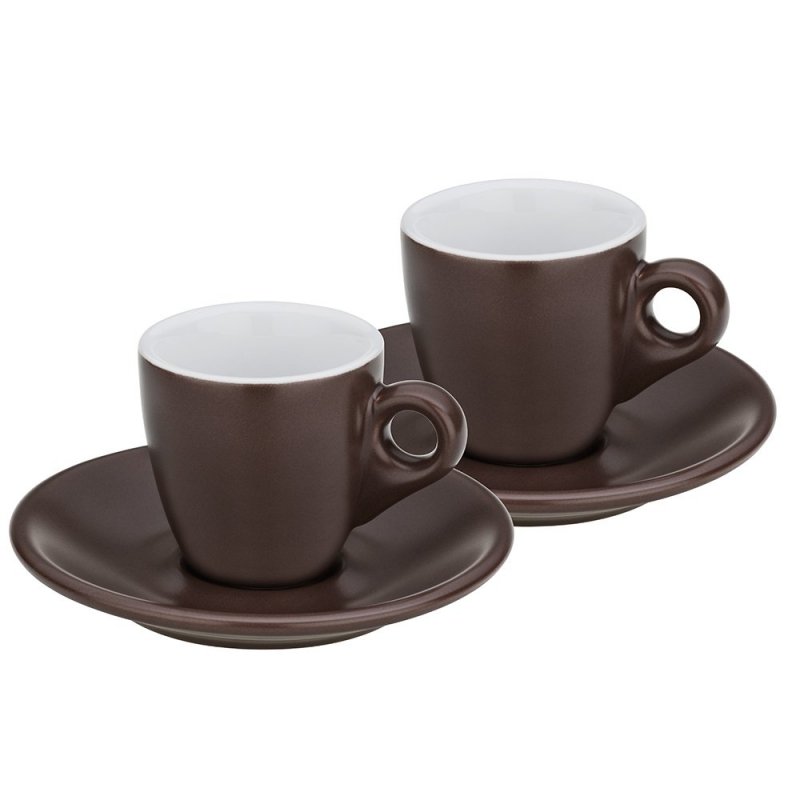 Kela MATTIA Filiżanki do Kawy Espresso 50 ml 2 Szt. Brązowe