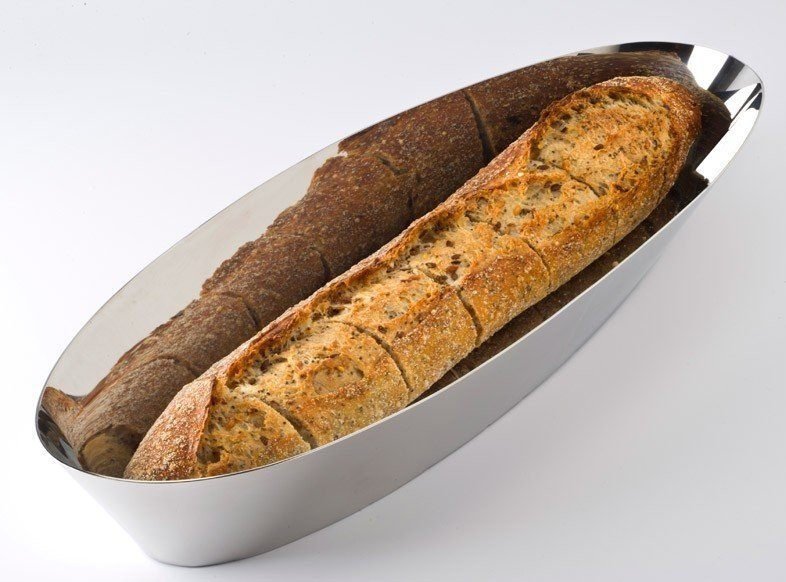 Alessi BAGUETTE  Kosz na Pieczywo ze Stali Polerowanej