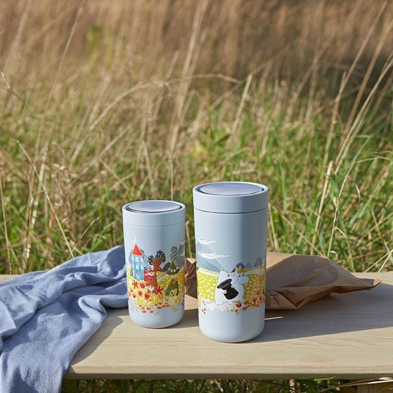 Stelton TO GO Kubek Termiczny 200 ml MUMINKI Niebieski