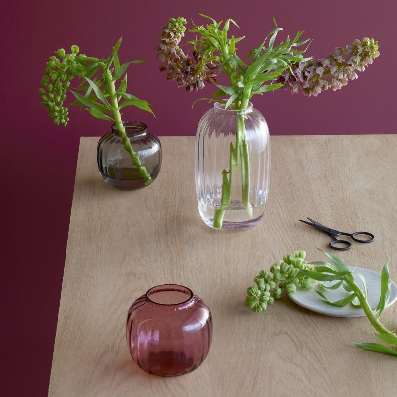 Holmegaard PRIMULA Wazon do Kwiatów 25,5 cm Przezroczysty