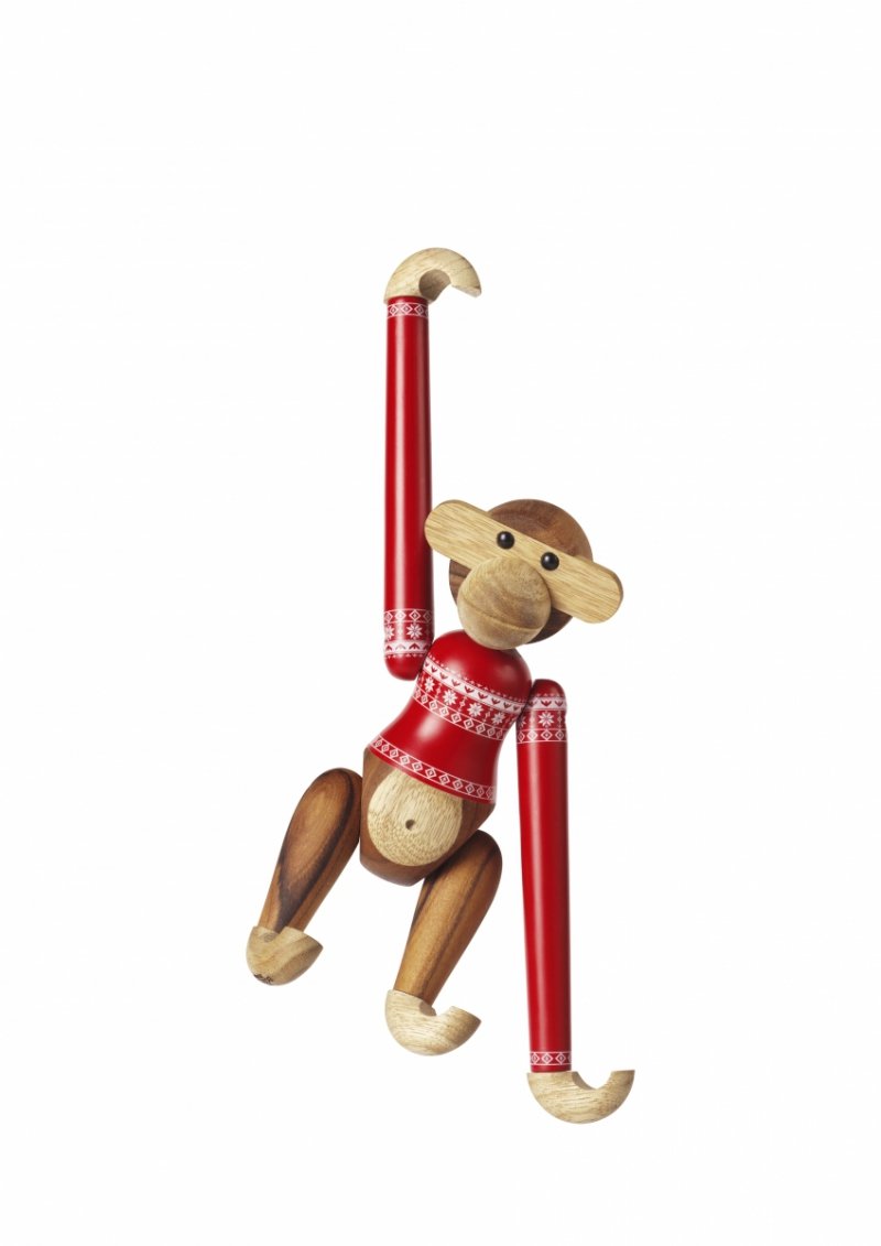 Kay Bojesen MONKEY Małpka Drewniana - Mała / Edycja Świąteczna 2024